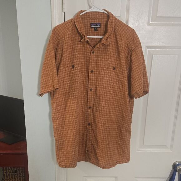 Men's Brown Checkered Shirt - Picture 1 of 7